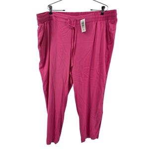 Torrid Pink Drawstring Waist Jogger Pants Curvy‎ Fit Plus Size 3X
